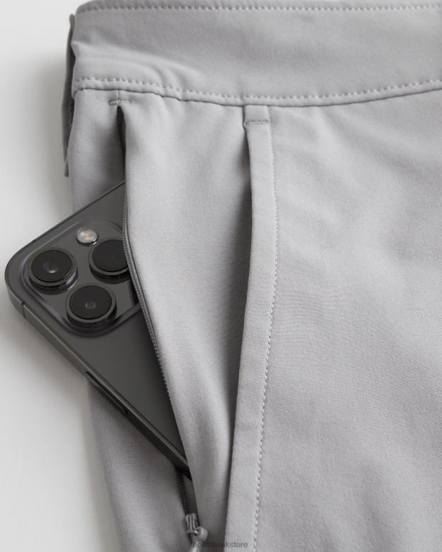 Bottoms Hollister Men Hybrid Shorts 7\\ 488201224 Light Grey